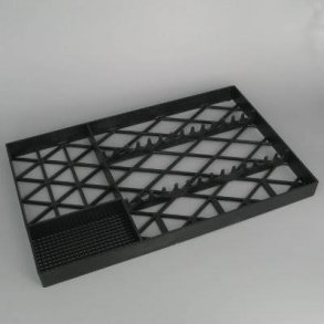 Plastbakke lk t. instrumenter, sort