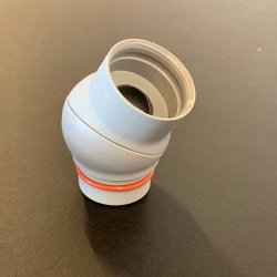 Drr kuglemellemled adaptor og overdel