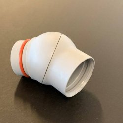 Drr kuglemellemled adaptor og overdel